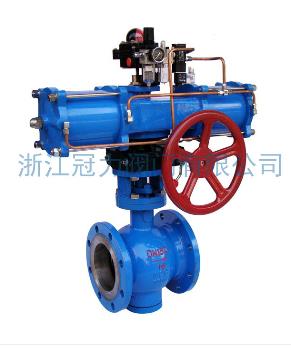 法兰式V型球阀节流、控流